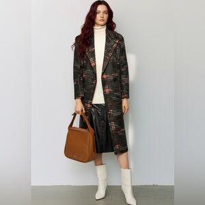 NWT All Saints Lottie Camo Long Coat Size 00